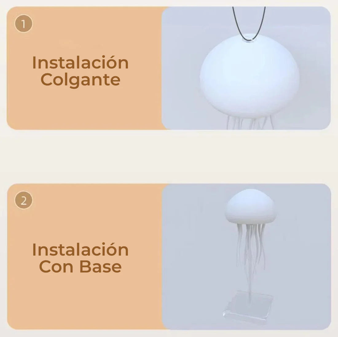 Lámpara de Medusa Flotante