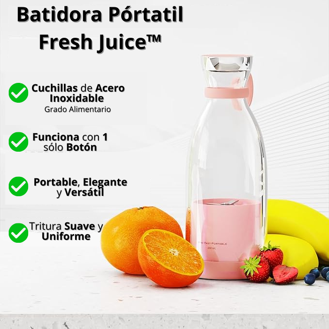 Batidora Pórtatil Potente - Fresh Juice