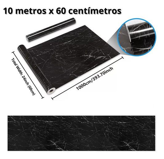2 x 1 Papel Tapiz Vinilo Adhesivo de Mármol