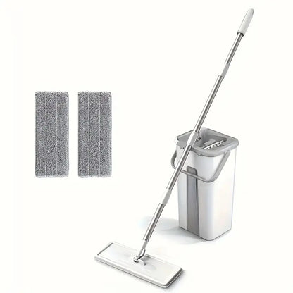 Kit Trapeador Mágic Mop 360° + Balde Autoexprimible