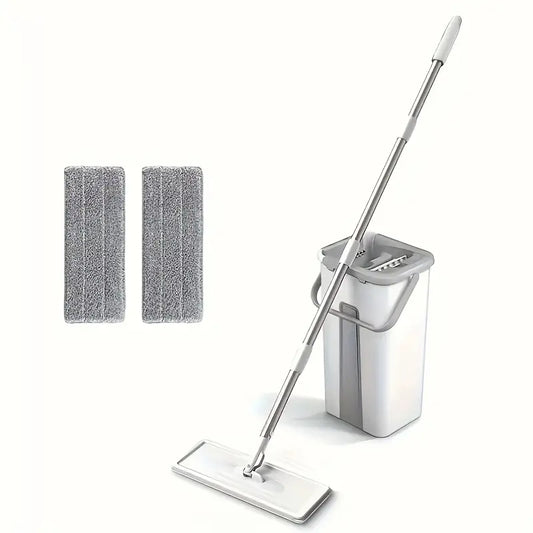 Kit Trapeador Mágic Mop 360° + Balde Autoexprimible
